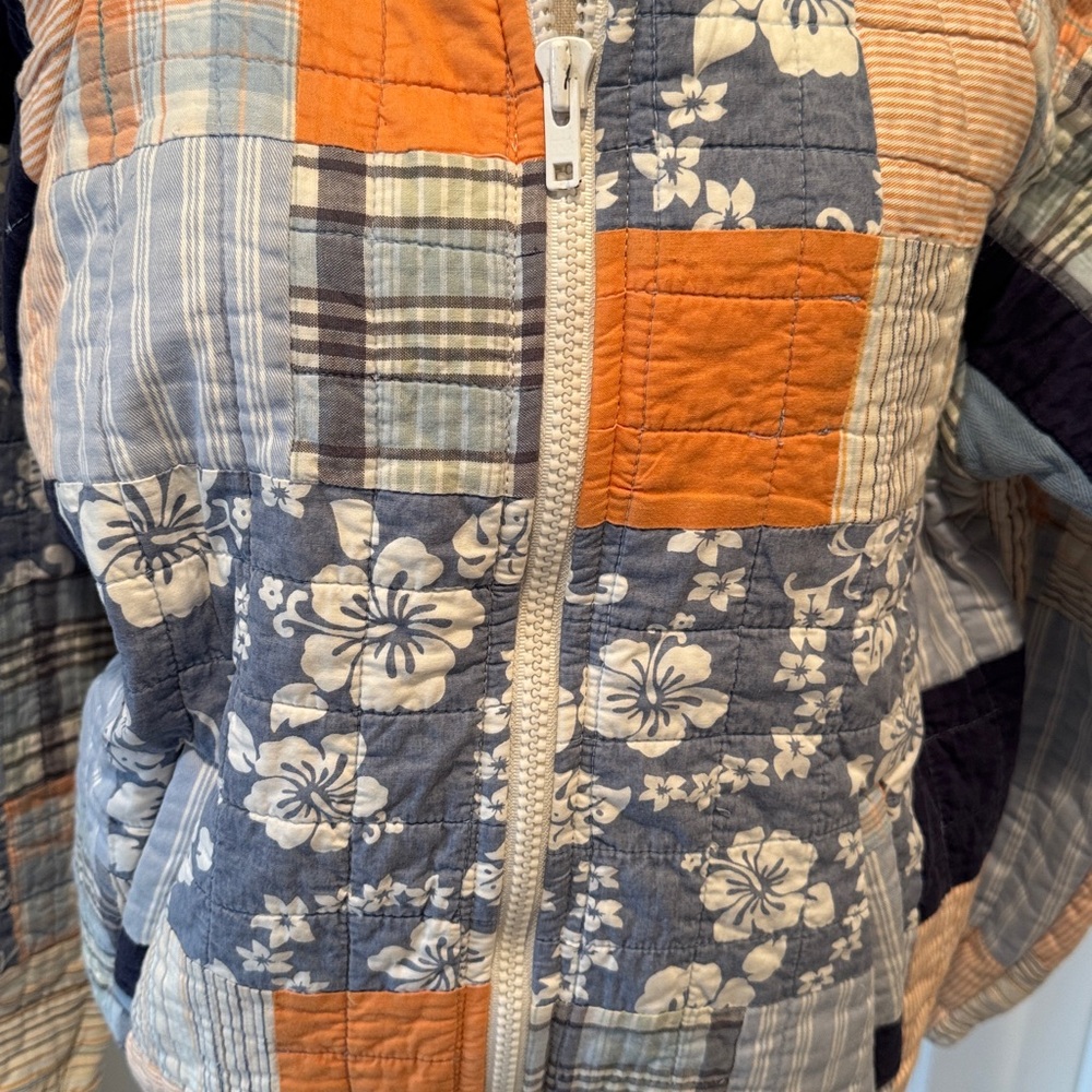 The Morgan Factory Patchwork Upcycled Bomber Jack… - image 2